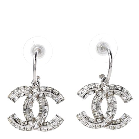 chanel cc baguette earrings